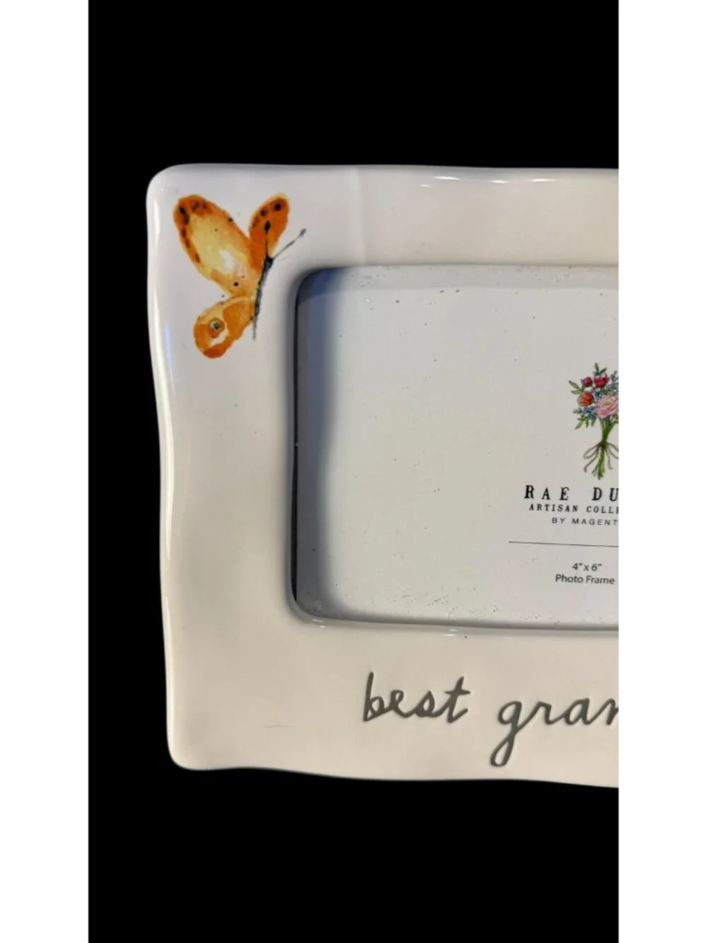 NEW Rae Dunn Best Grandma Ever  Butterfly Picture Frame 4
